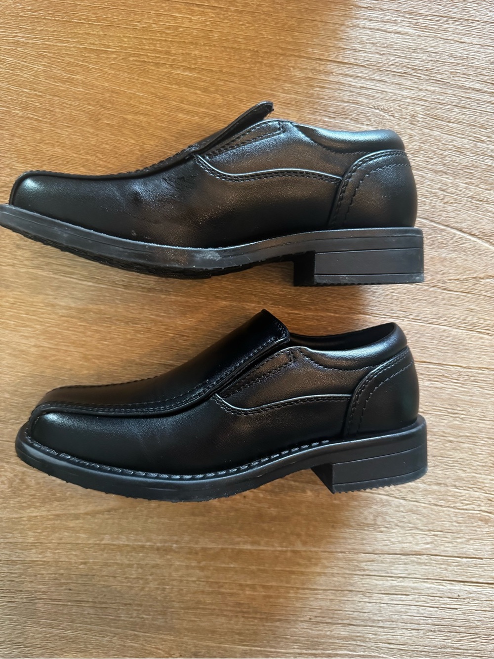Kids Black Slip-On Dress Shoes for Boys